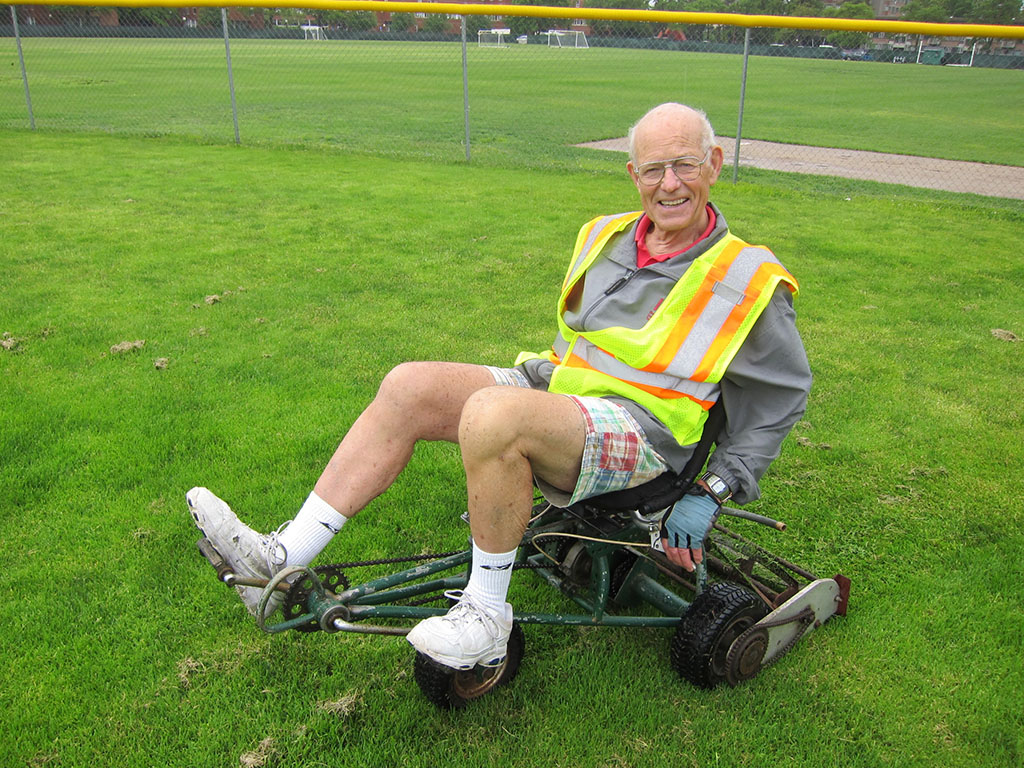 David Gordon Wilson on Human powered Mower