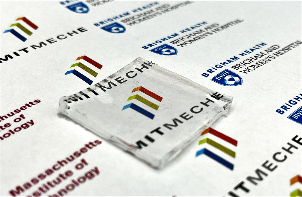 A clear 3D square on the MechE logo